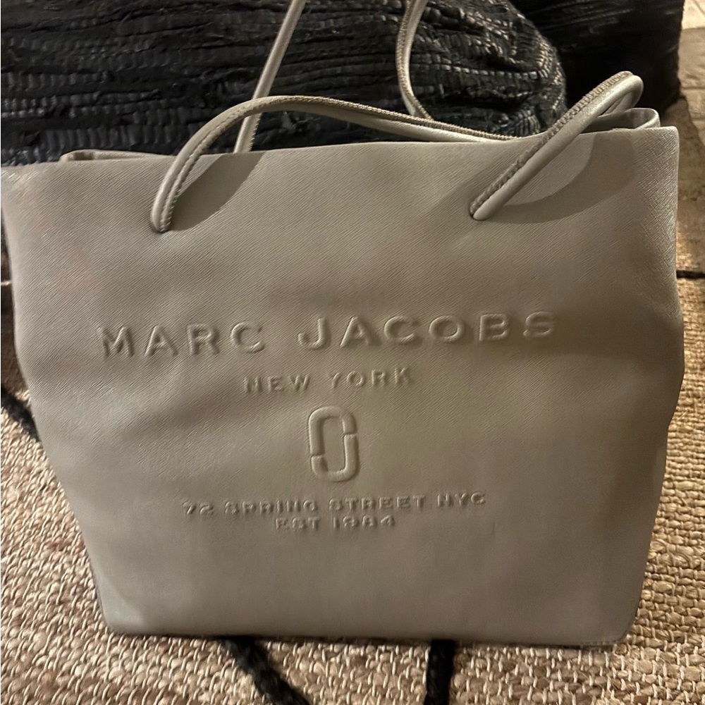 Marc Jacobs Light Gray Embossed Tote
